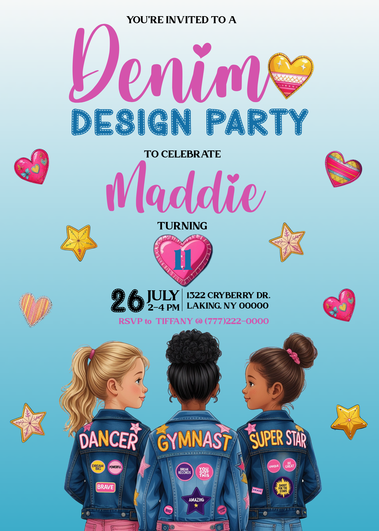 Denim Design Party - Patch Denim Party Editable through CORJL