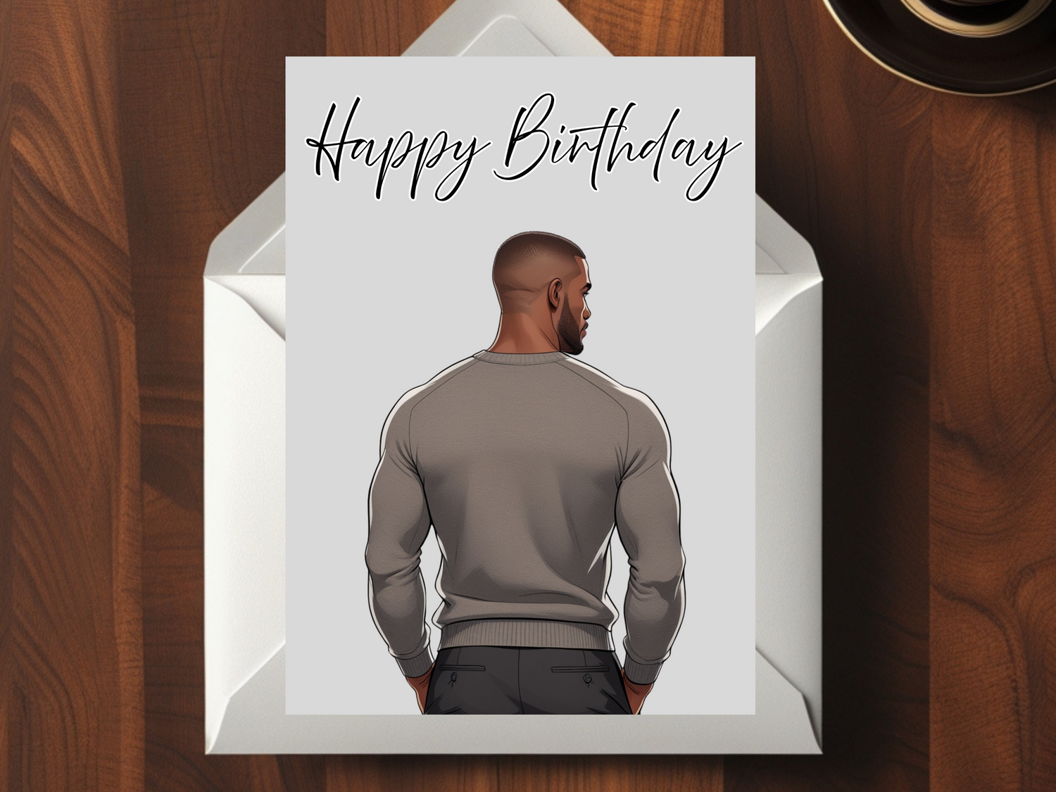 To the Man Who Carries It All – Birthday Card for Him - Black Men