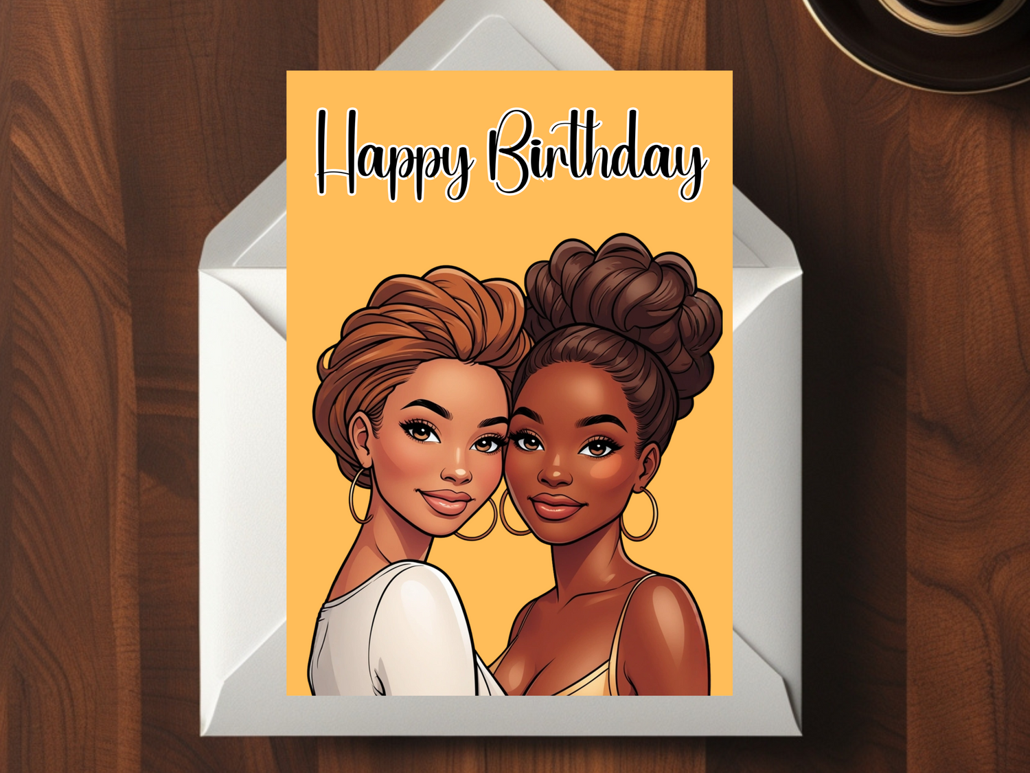 Like No Time Has Passed – Black Friendship Birthday Card - physical greeting cards
