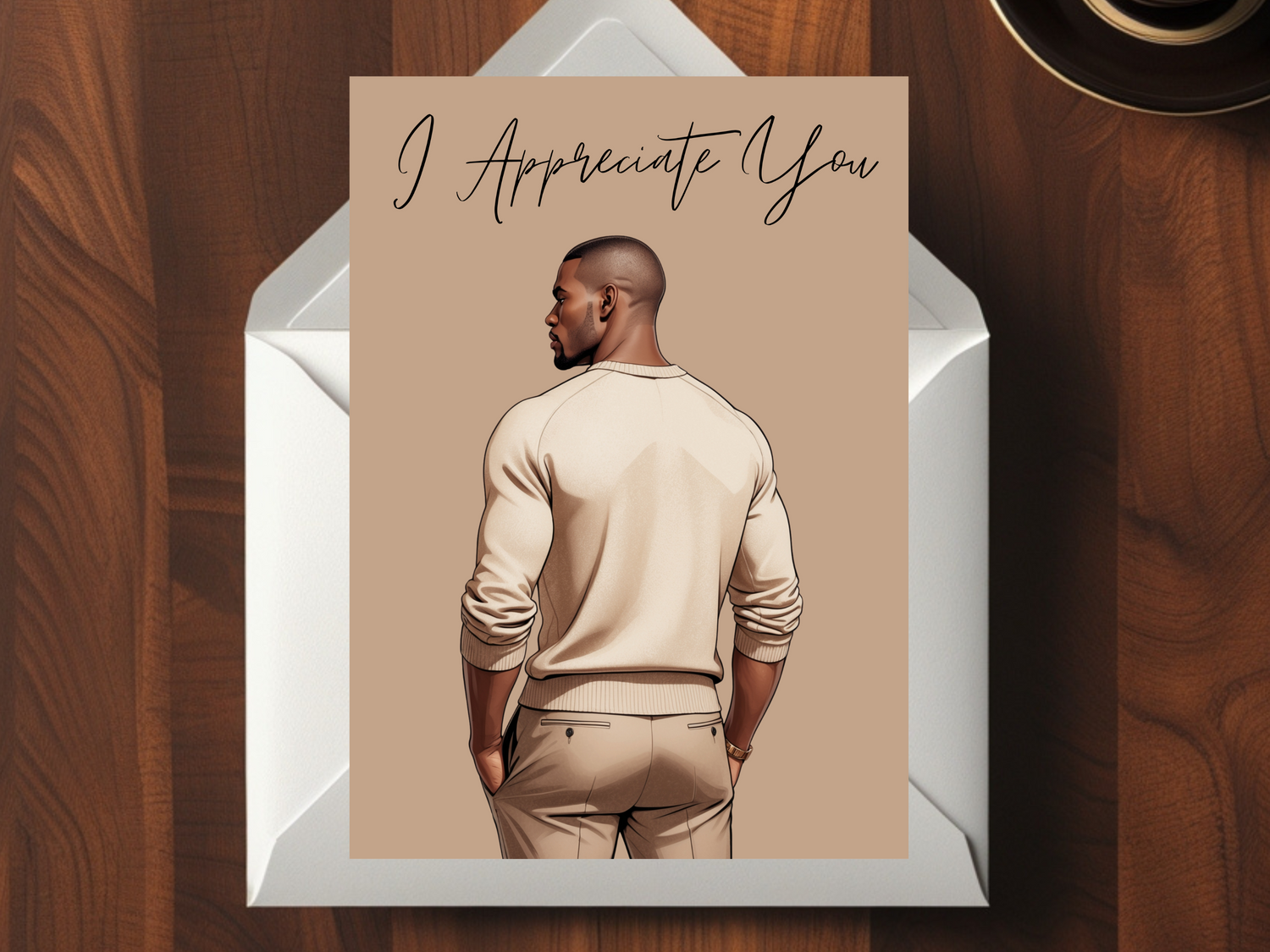 My Safe Place – Appreciation Card for Him - greeting cards for Black People