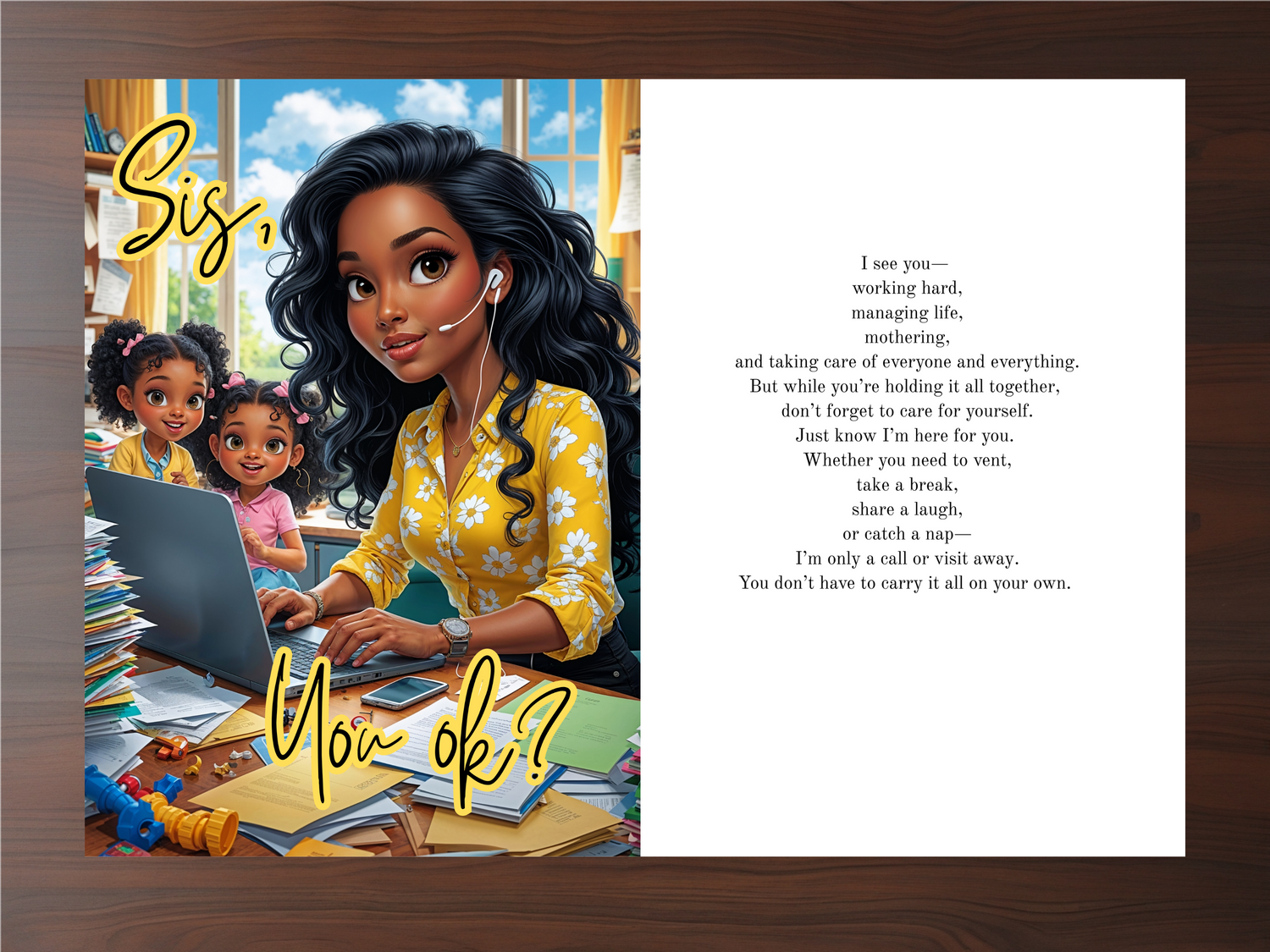 Sis, You OK? – Mental Health & Check-In Card - for Black Women